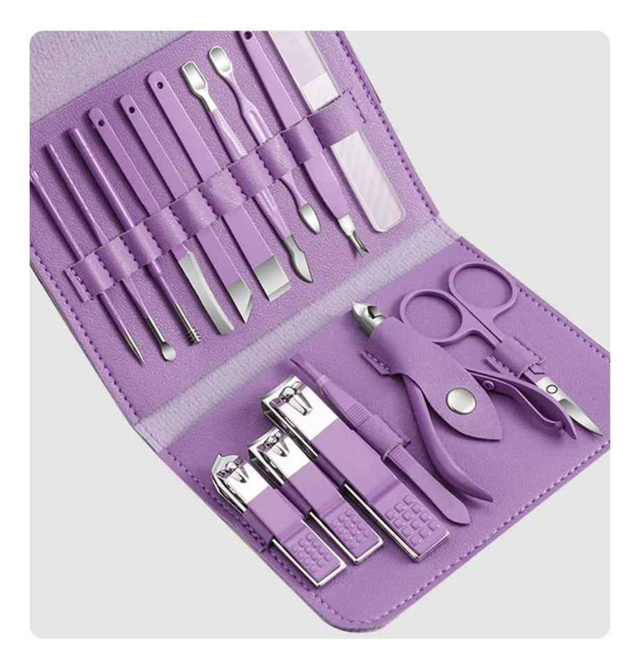 💅 Set de Manicure y Pedicure Profesional | Cuidado Y estilo en un solo estuche 🌸