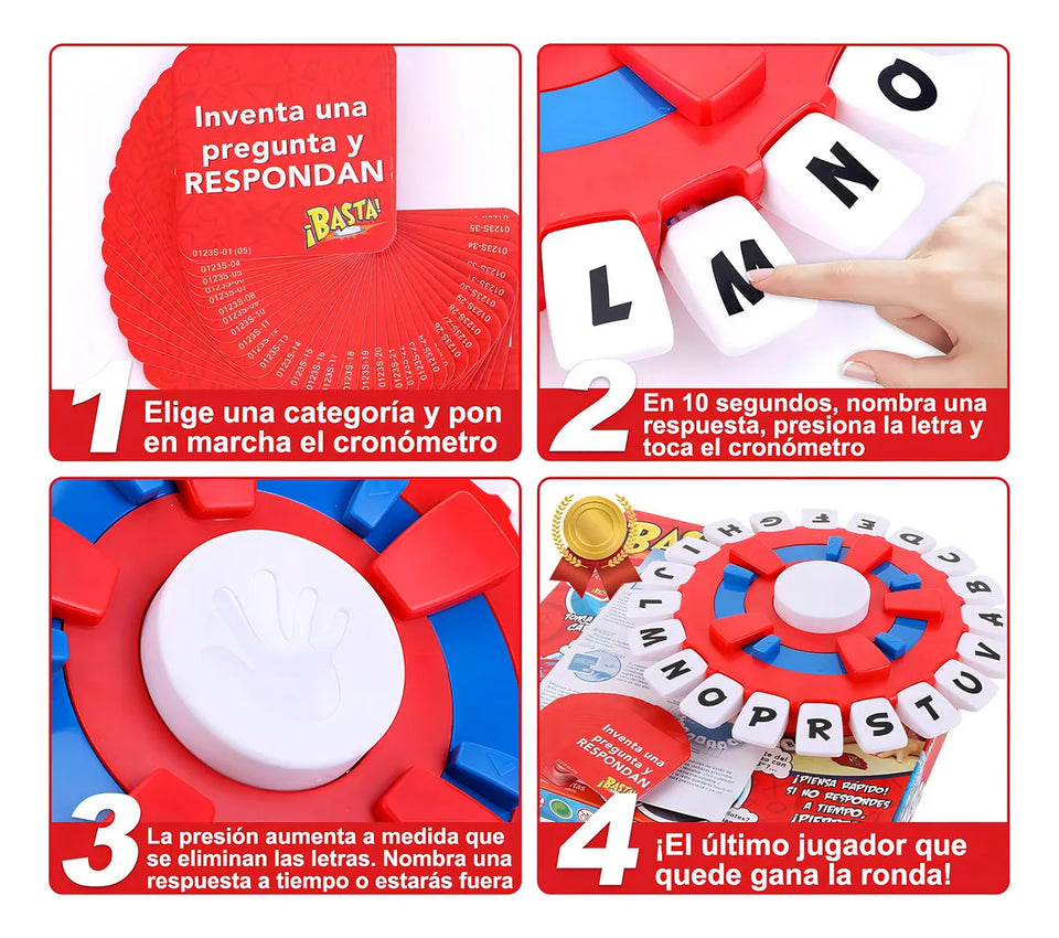 🧩 Juego de mesa BASTA | Diversión y rapidez para todas las edades