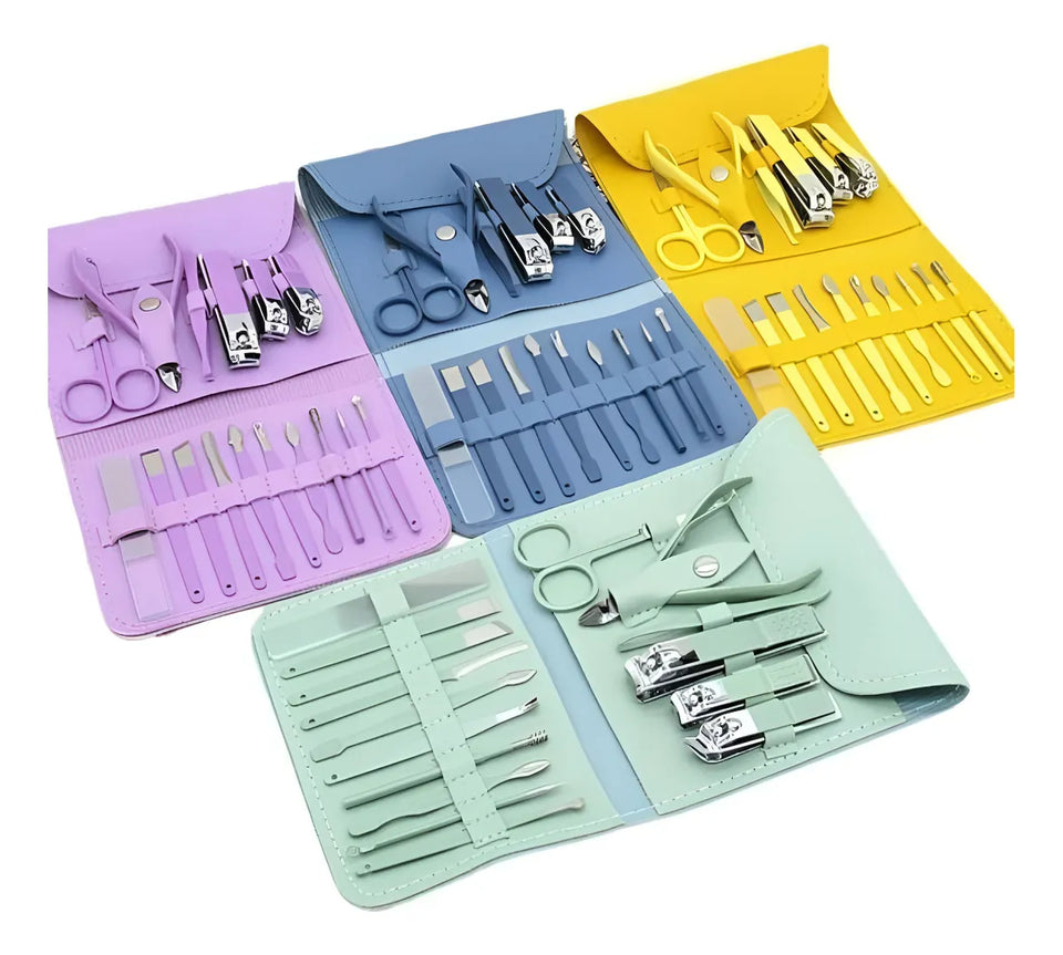 💅 Set de Manicure y Pedicure Profesional | Cuidado Y estilo en un solo estuche 🌸