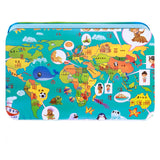 200pcs Baby Cartoon Puzzle Iron Box Wooden Animal/Space/Diving Puzzles Educational Toy Wooden Puzzle Jigsaw Toy for Children-14