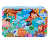 200pcs Baby Cartoon Puzzle Iron Box Wooden Animal/Space/Diving Puzzles Educational Toy Wooden Puzzle Jigsaw Toy for Children-15