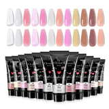 15ml 30ml Cute Style Acrylic Gel Quick Building Poly Nail Gel Soak off UV LED Nail Gel for DIY Permanent Extension-2