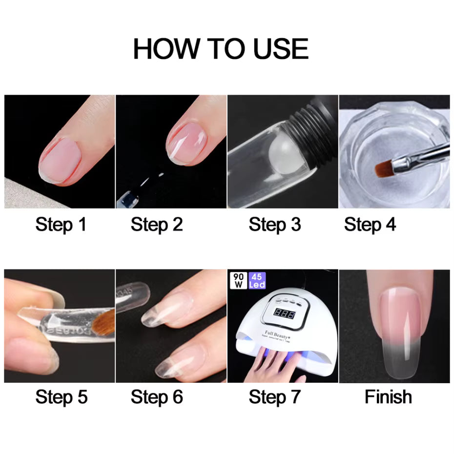 💎 Gel Polygel para Extensión de Uñas Profesional / 15 ml / 30 ml