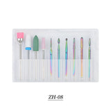 Tungsten Carbide Nail Drill Bit Set Nail Grinding Bits for Remove Nail Polisher Decoration-9