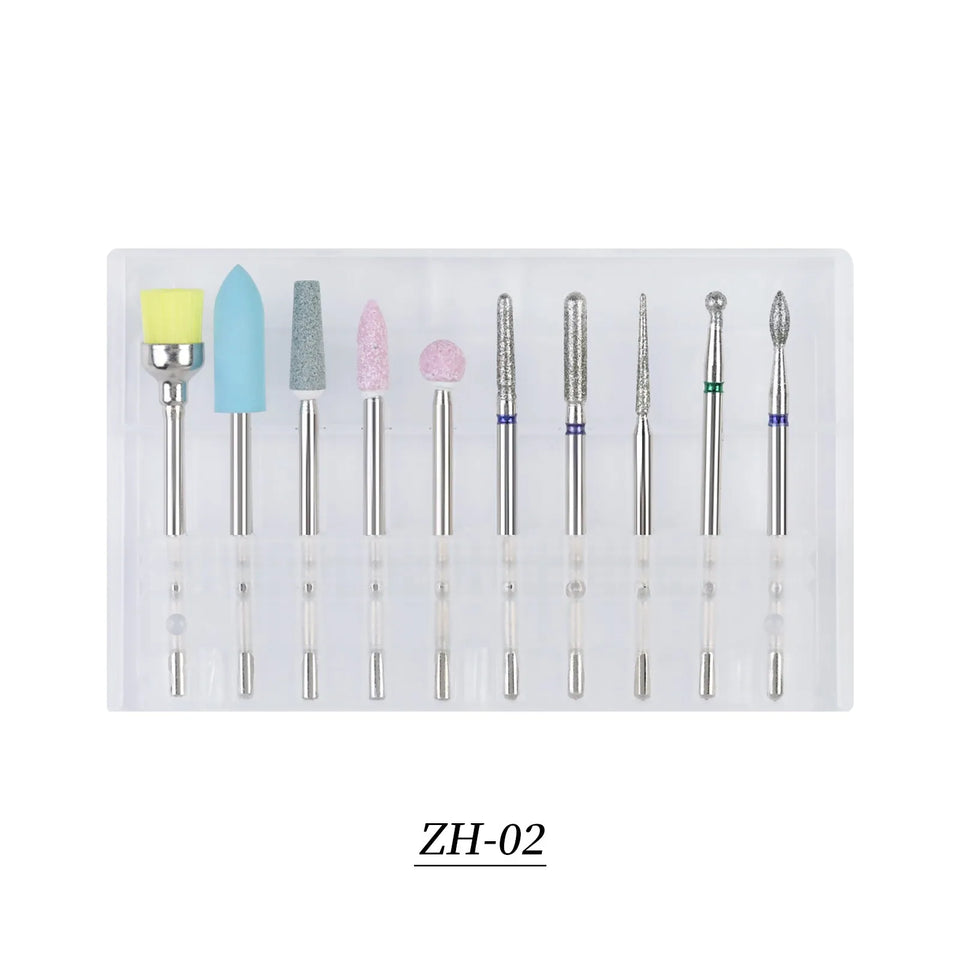 Tungsten Carbide Nail Drill Bit Set Nail Grinding Bits for Remove Nail Polisher Decoration-10