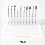 Tungsten Carbide Nail Drill Bit Set Nail Grinding Bits for Remove Nail Polisher Decoration-3