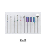 Tungsten Carbide Nail Drill Bit Set Nail Grinding Bits for Remove Nail Polisher Decoration-11
