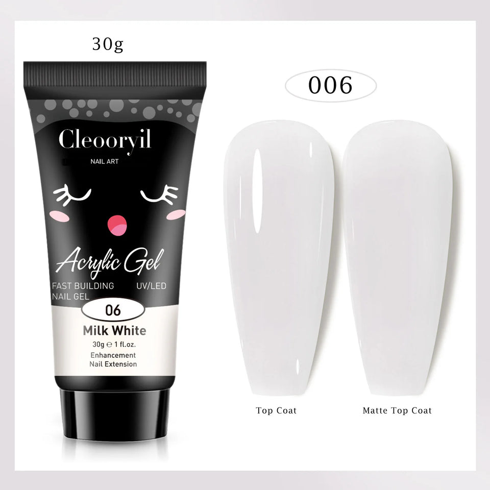 15ml 30ml Cute Style Acrylic Gel Quick Building Poly Nail Gel Soak off UV LED Nail Gel for DIY Permanent Extension-8