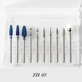 Tungsten Carbide Nail Drill Bit Set Nail Grinding Bits for Remove Nail Polisher Decoration-5