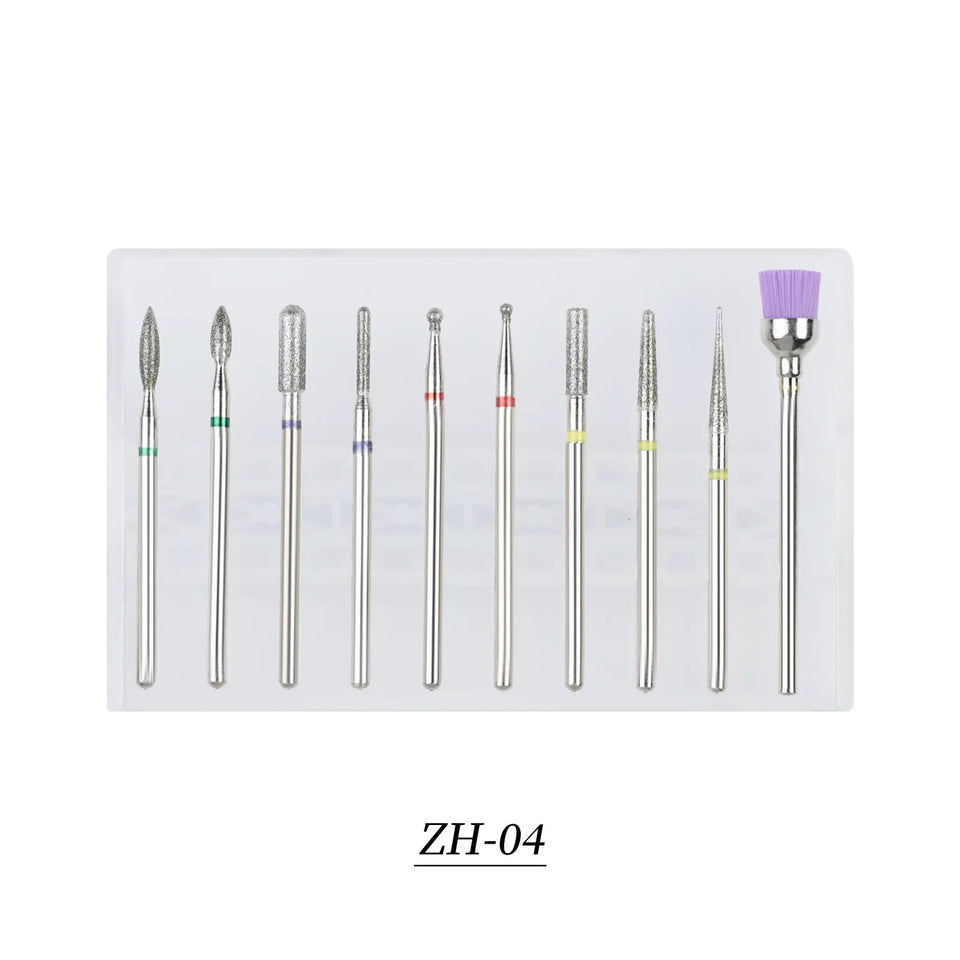 Tungsten Carbide Nail Drill Bit Set Nail Grinding Bits for Remove Nail Polisher Decoration-15