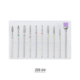 Tungsten Carbide Nail Drill Bit Set Nail Grinding Bits for Remove Nail Polisher Decoration-15