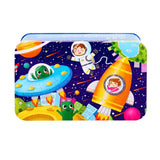 200pcs Baby Cartoon Puzzle Iron Box Wooden Animal/Space/Diving Puzzles Educational Toy Wooden Puzzle Jigsaw Toy for Children-4