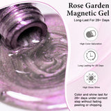 MTSSII 7ml Rose Glitter UV LED Soak Off Nail Magnetic Gel  Nail Art DIY Pink Cat Eye Gel Nail Polish Bright Shimmer Polish-3