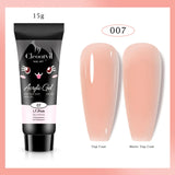 15ml 30ml Cute Style Acrylic Gel Quick Building Poly Nail Gel Soak off UV LED Nail Gel for DIY Permanent Extension-19