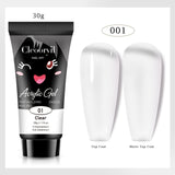 15ml 30ml Cute Style Acrylic Gel Quick Building Poly Nail Gel Soak off UV LED Nail Gel for DIY Permanent Extension-25