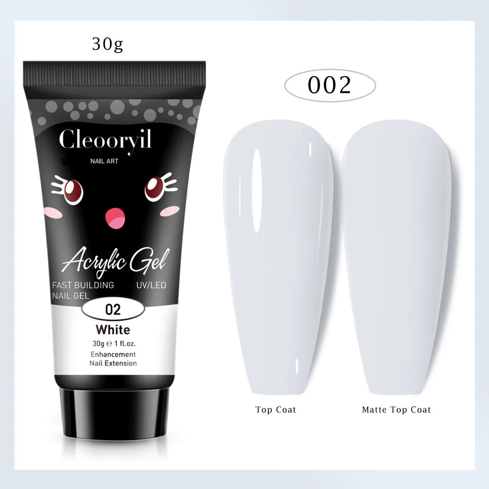 15ml 30ml Cute Style Acrylic Gel Quick Building Poly Nail Gel Soak off UV LED Nail Gel for DIY Permanent Extension-26