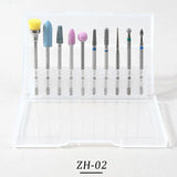 Tungsten Carbide Nail Drill Bit Set Nail Grinding Bits for Remove Nail Polisher Decoration-2