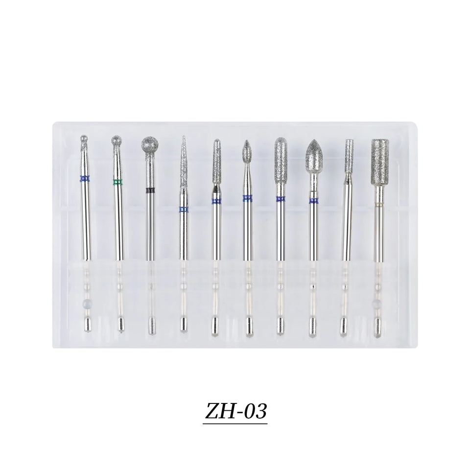 Tungsten Carbide Nail Drill Bit Set Nail Grinding Bits for Remove Nail Polisher Decoration-12