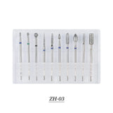 Tungsten Carbide Nail Drill Bit Set Nail Grinding Bits for Remove Nail Polisher Decoration-12