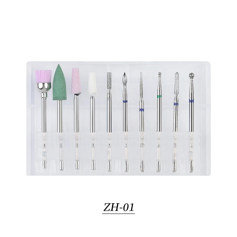 Tungsten Carbide Nail Drill Bit Set Nail Grinding Bits for Remove Nail Polisher Decoration-13