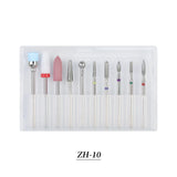 Tungsten Carbide Nail Drill Bit Set Nail Grinding Bits for Remove Nail Polisher Decoration-7